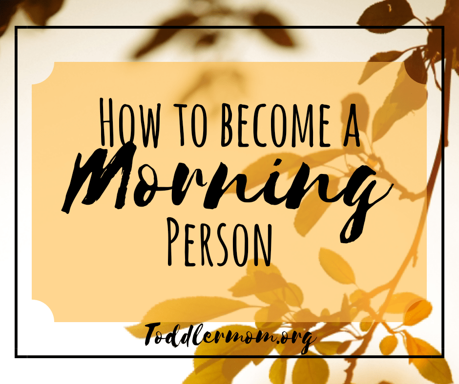 How to become a morning&nbsp;person.