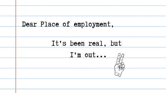 It’s been real, but I’m&nbsp;out.