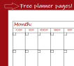 monthly calendar